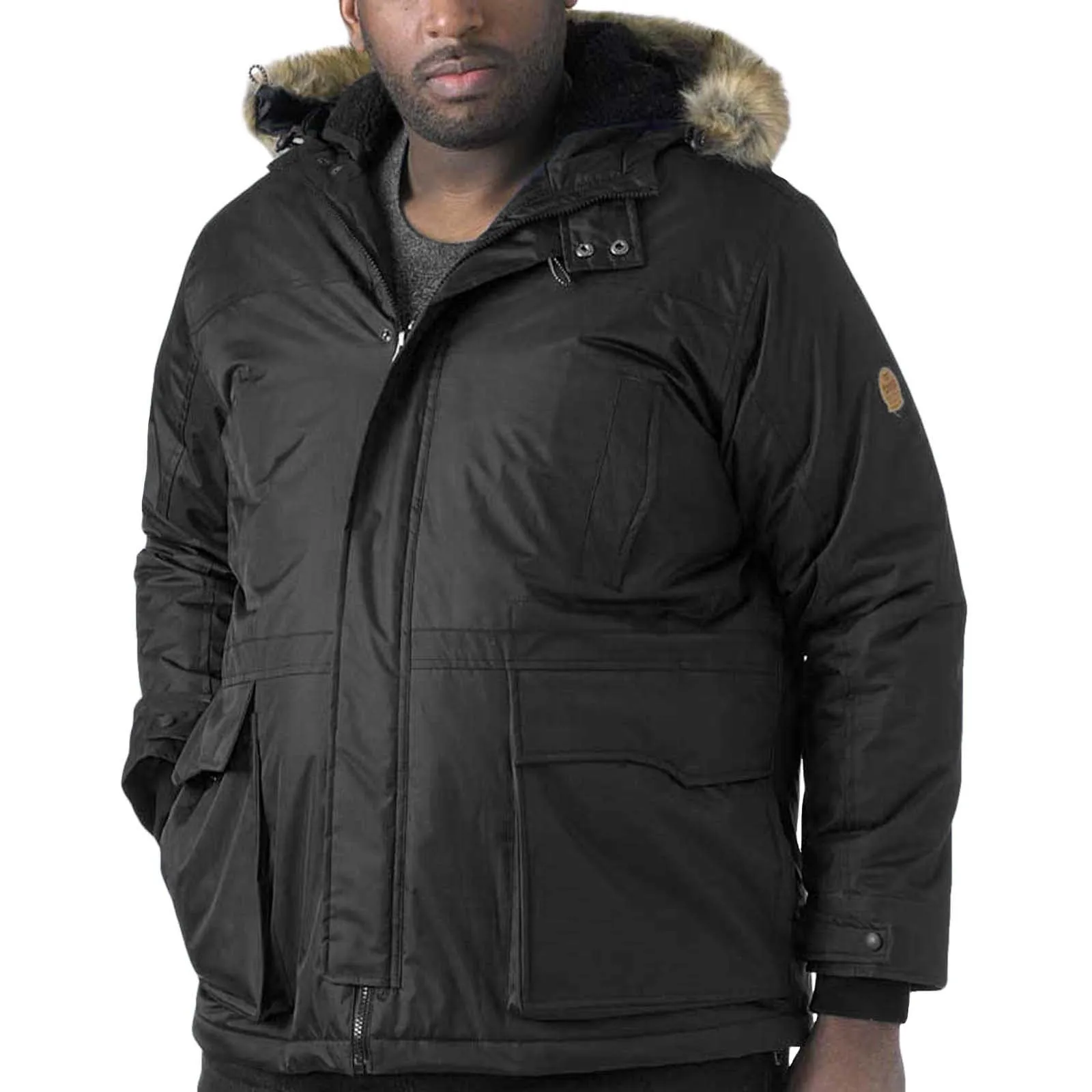 Zippered Pockets D555 Mens Lovett Big & Tall Parka Style Jacket