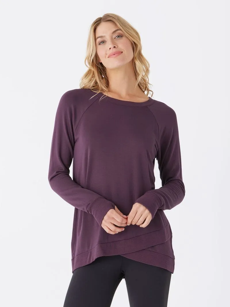 Quick Release Buckles Neutral Style Leanna Feather Fleece Tunic