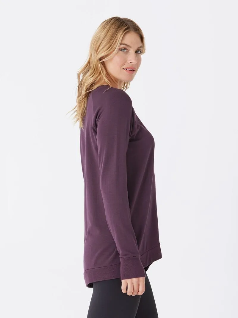 Clean Lines RecycledPolyester Leanna Feather Fleece Tunic