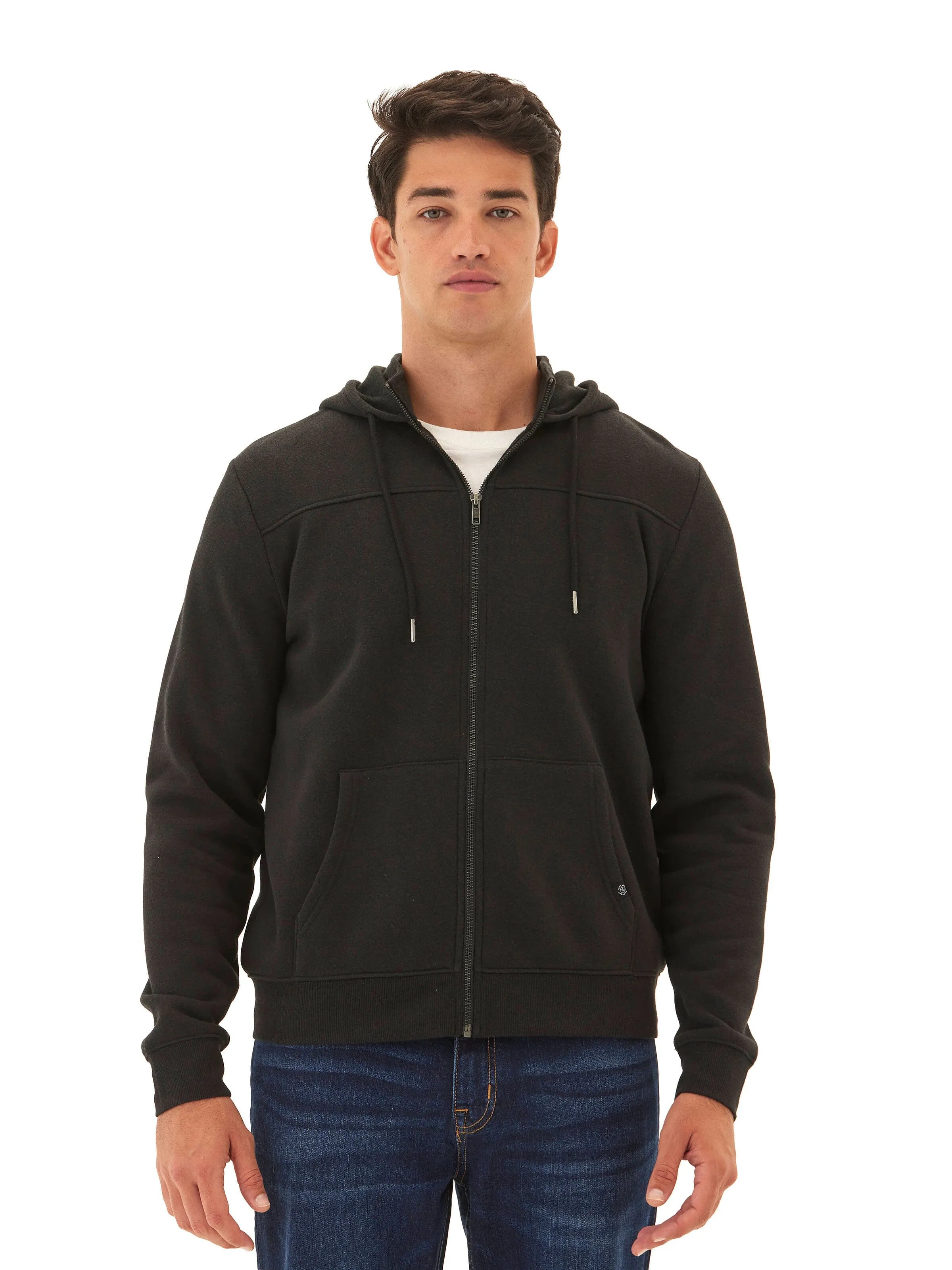 Dante Triblend Fleece Zip Hoodie Versatile Design City Walking Style