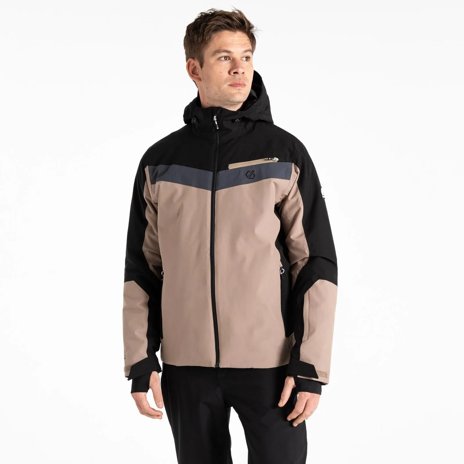 Dare 2b Mens Eagle II Hooded Waterproof Ski Jacket anti slip grip