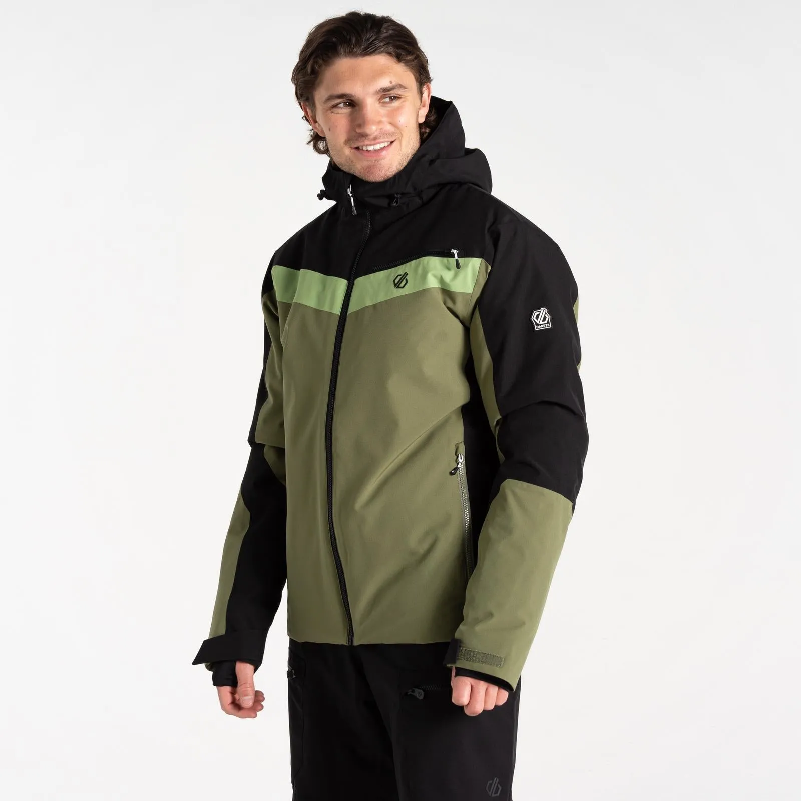 Dare 2b Mens Eagle II Hooded Waterproof Ski Jacket Classic Fit Transitional Layer