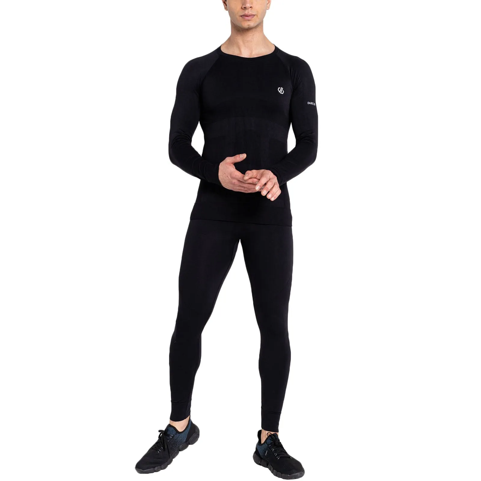 Dare 2b Mens In The Zone Thermal Baselayer Set - Black All Occasion Side slits