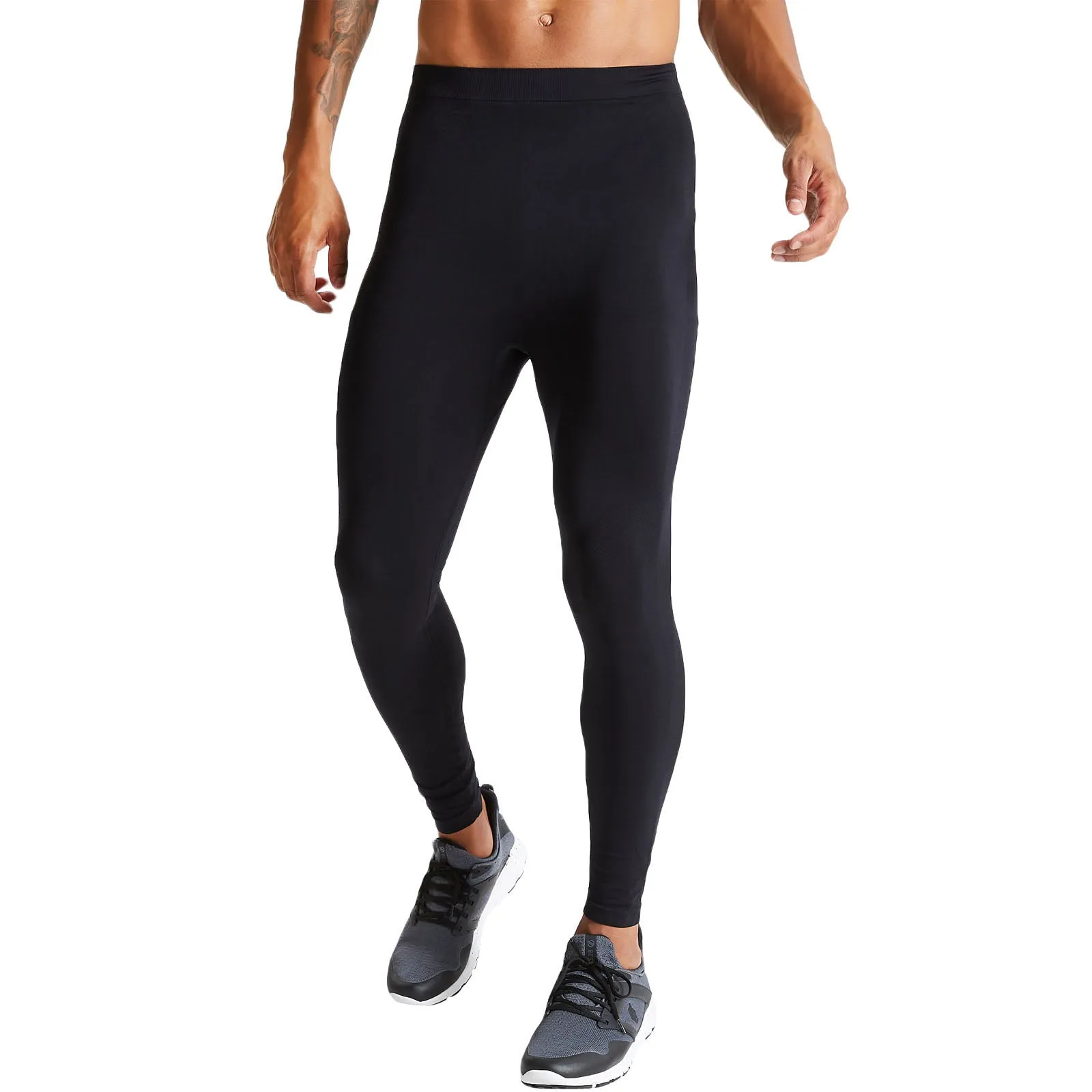 Dare 2b Mens In The Zone Thermal Seamless Baselayer Bottoms - Black Light Waist Cozy And Stylish