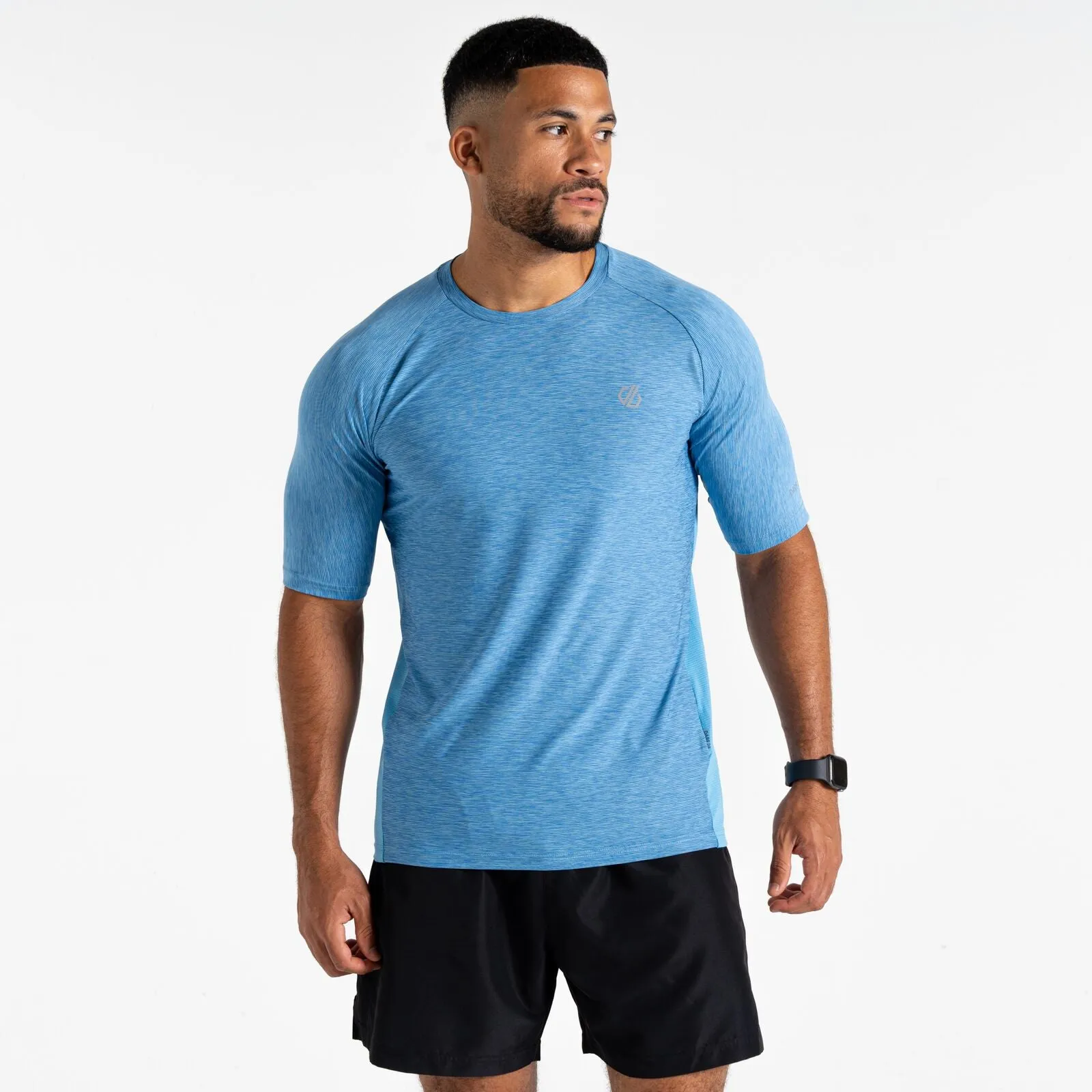 Dare 2B Mens Power Up Short Sleeve T-Shirt Durable Reinforced Shoulders LightweightLayeringSystem