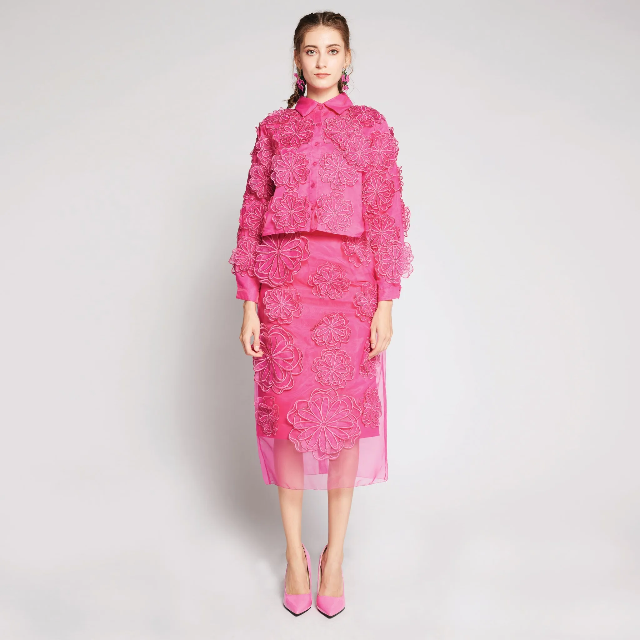Embroidered Patch Skirt Art Gallery Visit