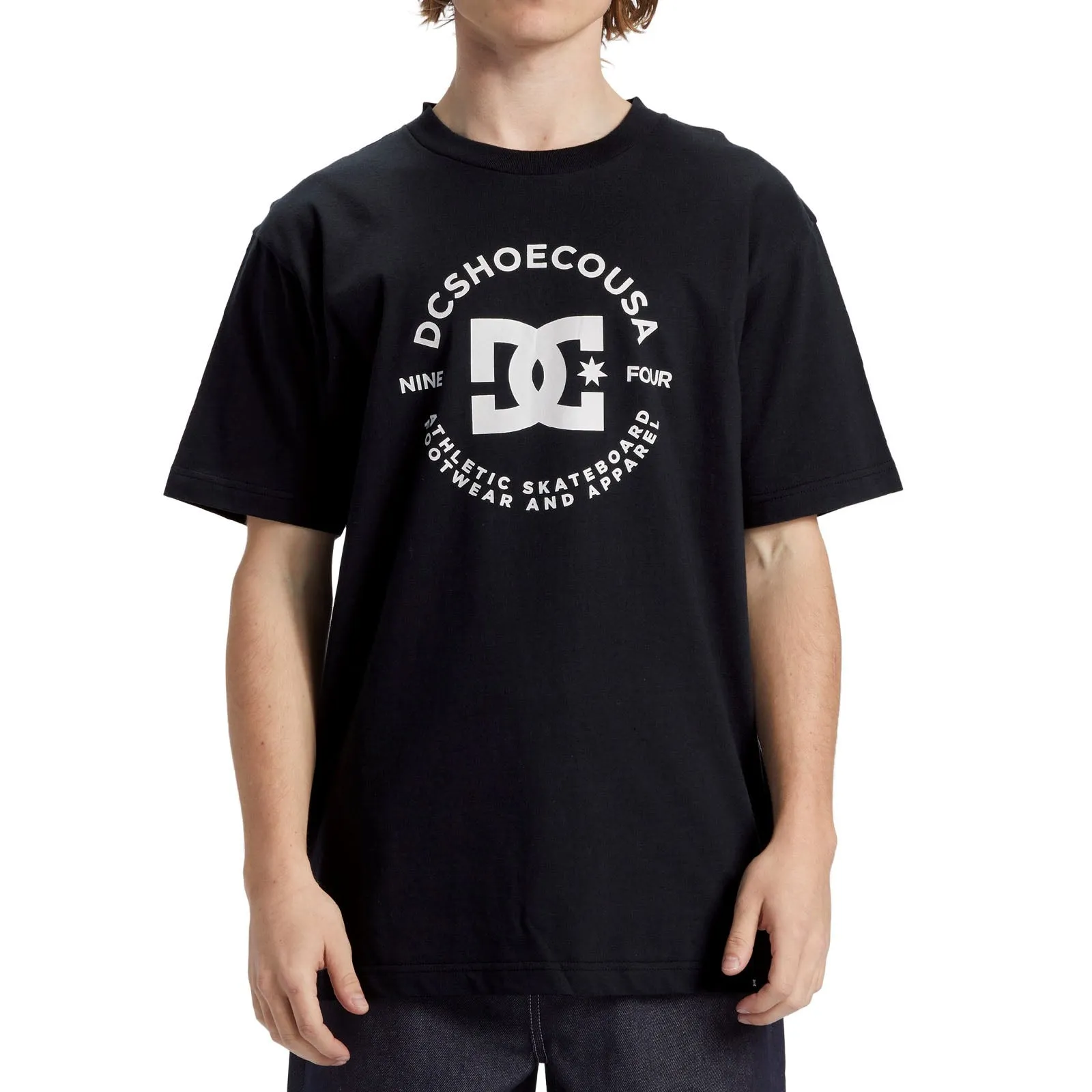 DC Shoes Mens Star Pilot  Crew Neck Cotton T-Shirt Lightweight Weave