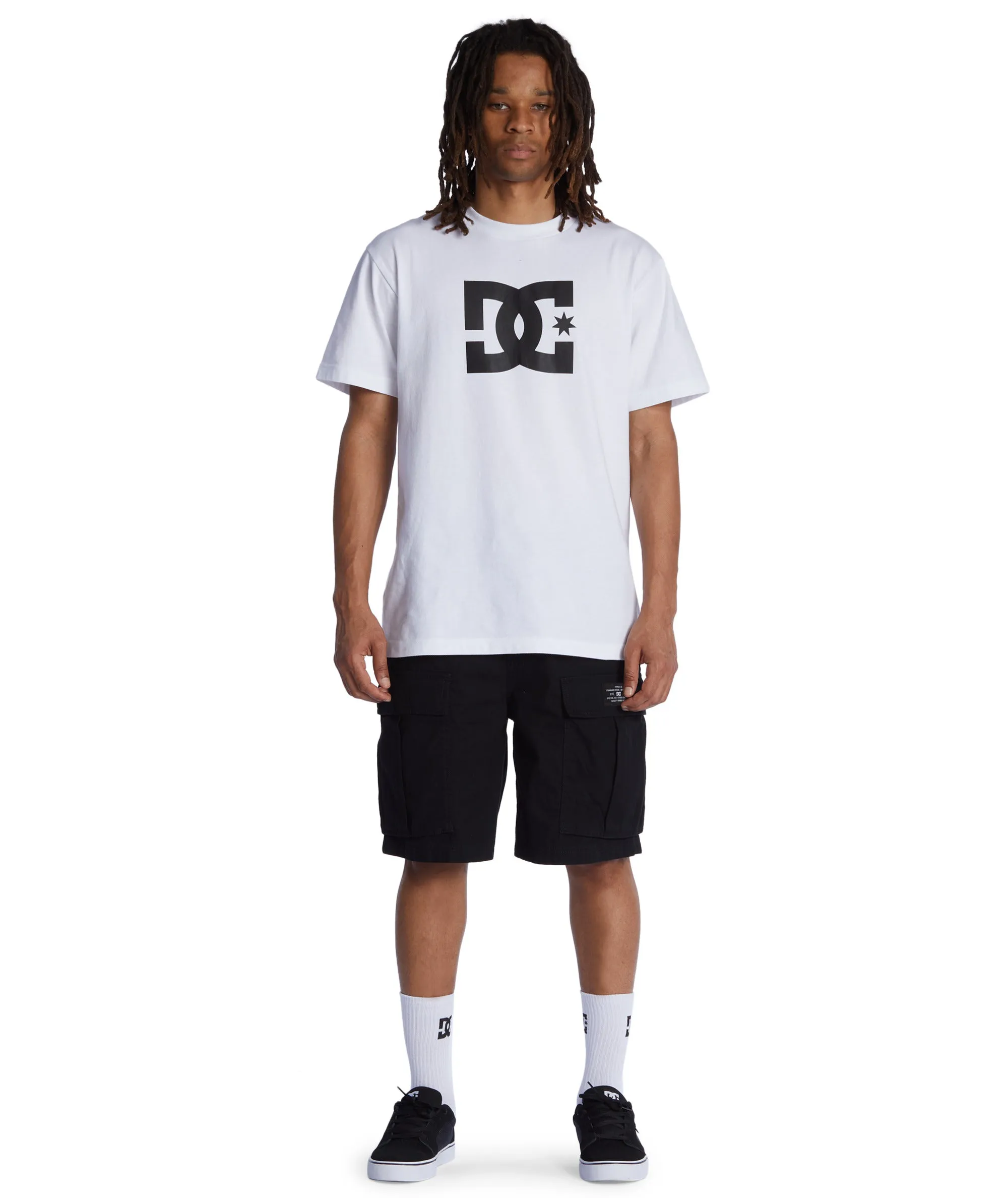 Quick design Anti Sag Technology DC Shoes Mens Tundra Casual Multi Pocket Mid Length Cargo Shorts