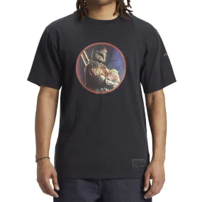 BlendMaterials VentilatedMesh DC Shoes Mens X Star Wars Mando And The Child T-Shirt - Black