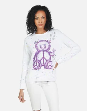 Trendy Breathable Pique Knit Darby Peace Teddy