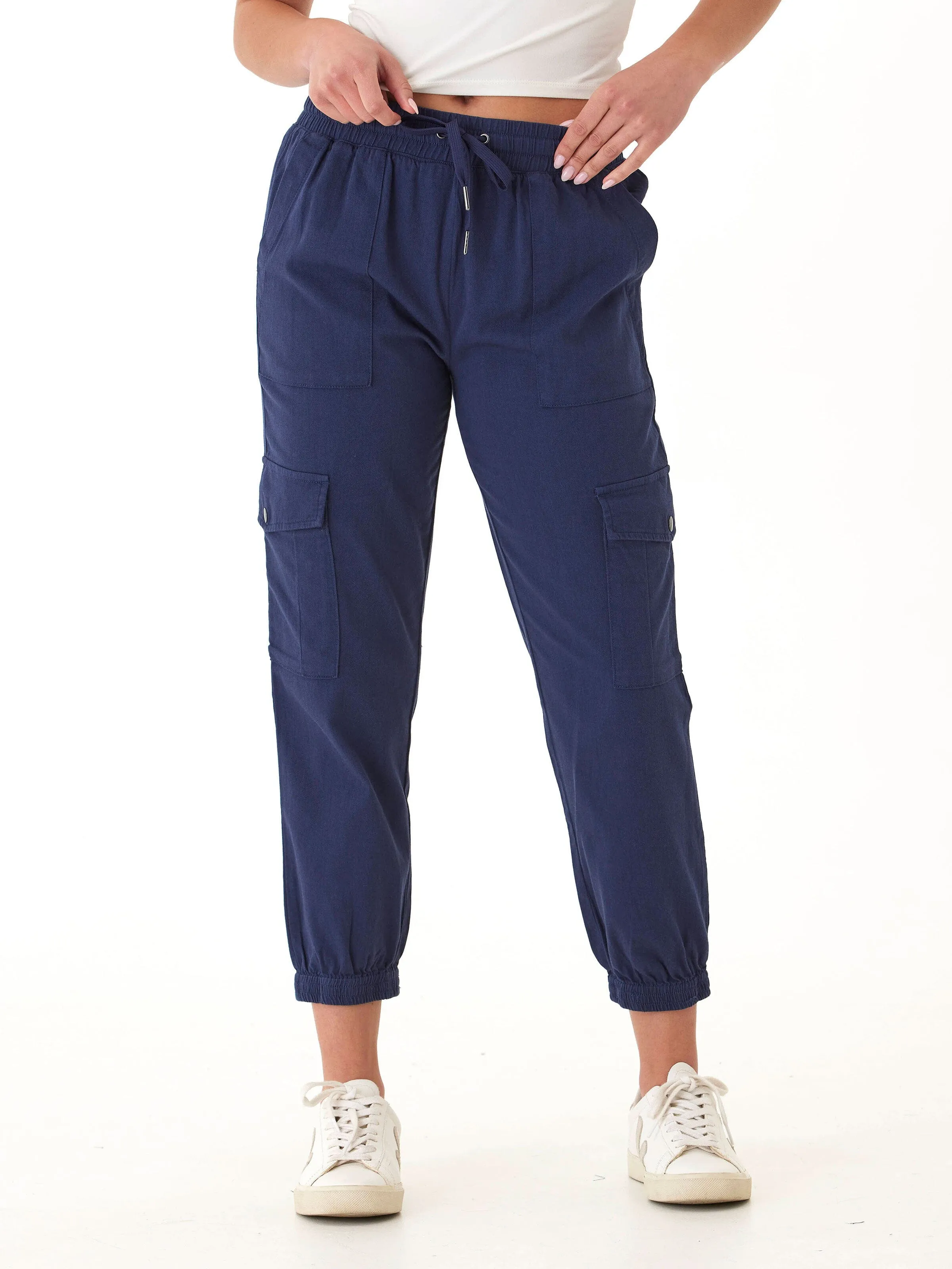 Delilah Stretch Twill Cargo Jogger 27" Agile Fit