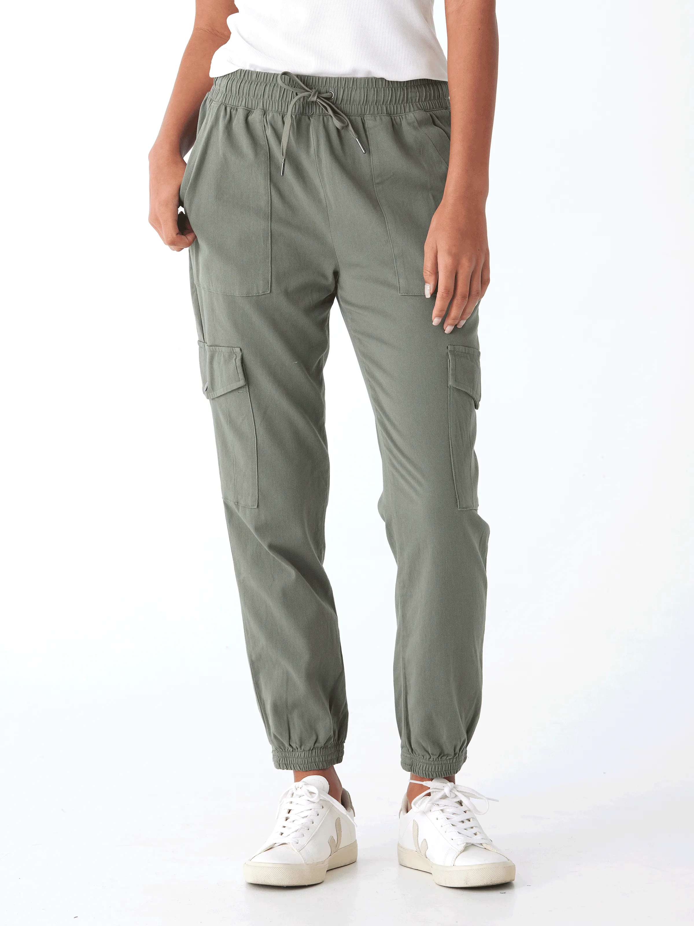 Ripstop Texture Outdoor Lifestyle Delilah Stretch Twill Cargo Jogger 27"