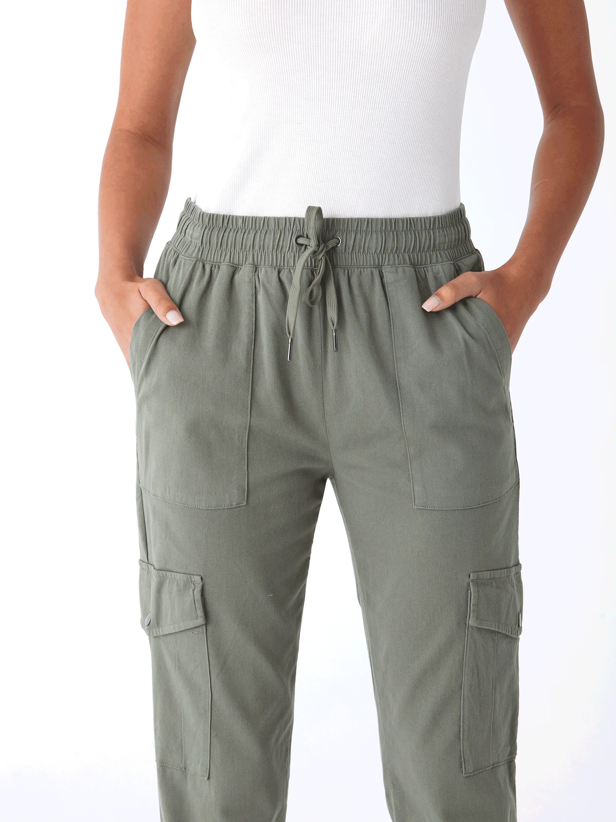 Delilah Stretch Twill Cargo Jogger 27" Non Bulk