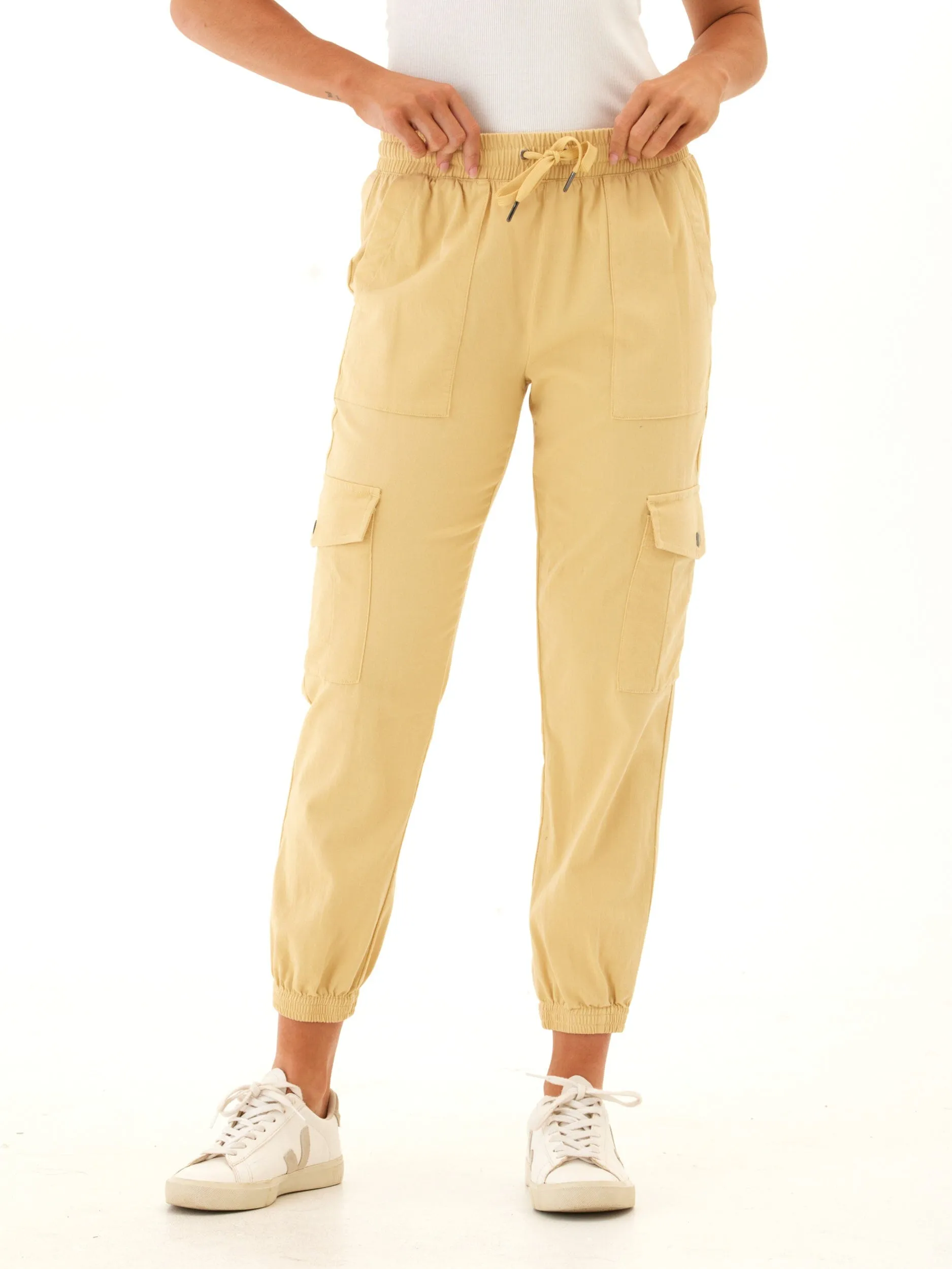 Soft and Light Delilah Stretch Twill Cargo Jogger 27"