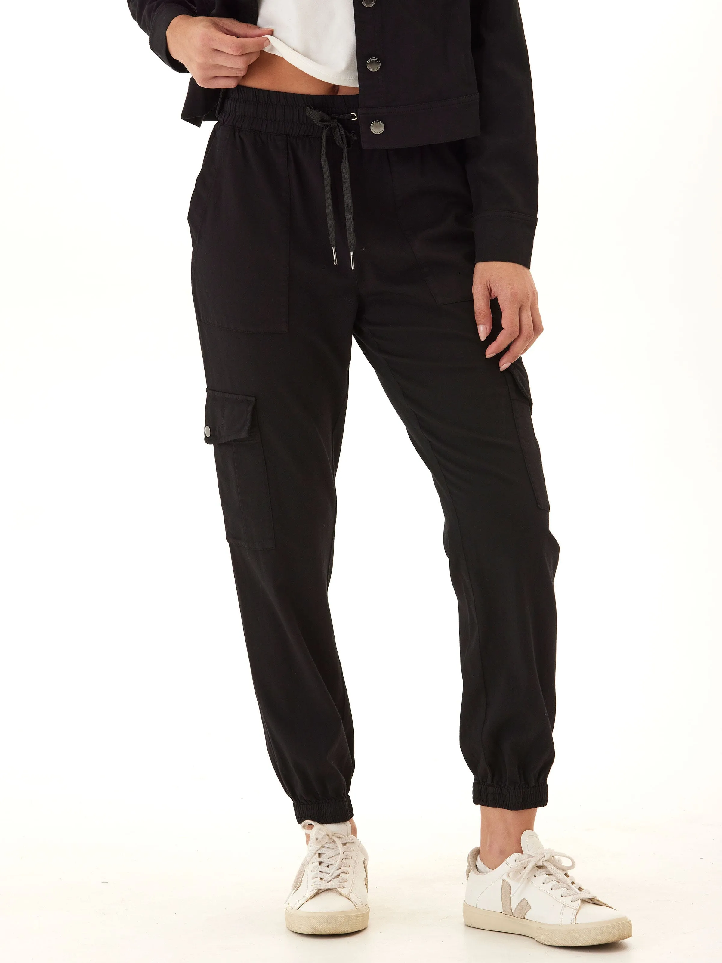 Delilah Stretch Twill Cargo Jogger 27" Fit Flex StaticDissipative