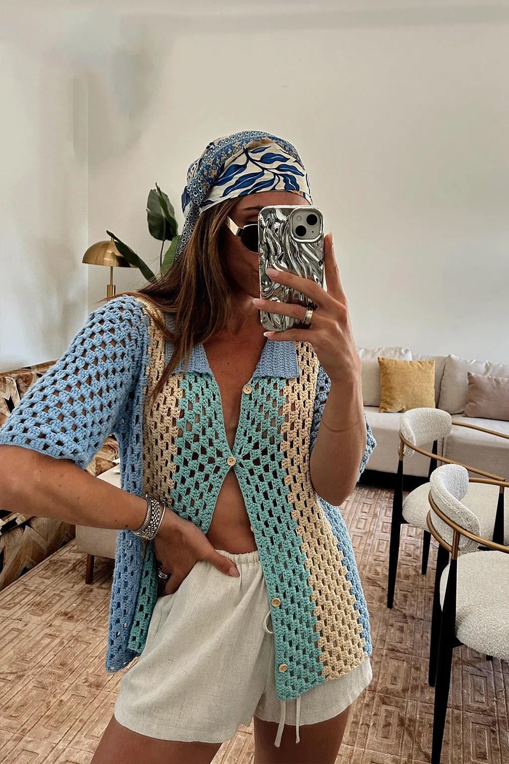 Delmar Crochet Button Shirt FlexibleMobility