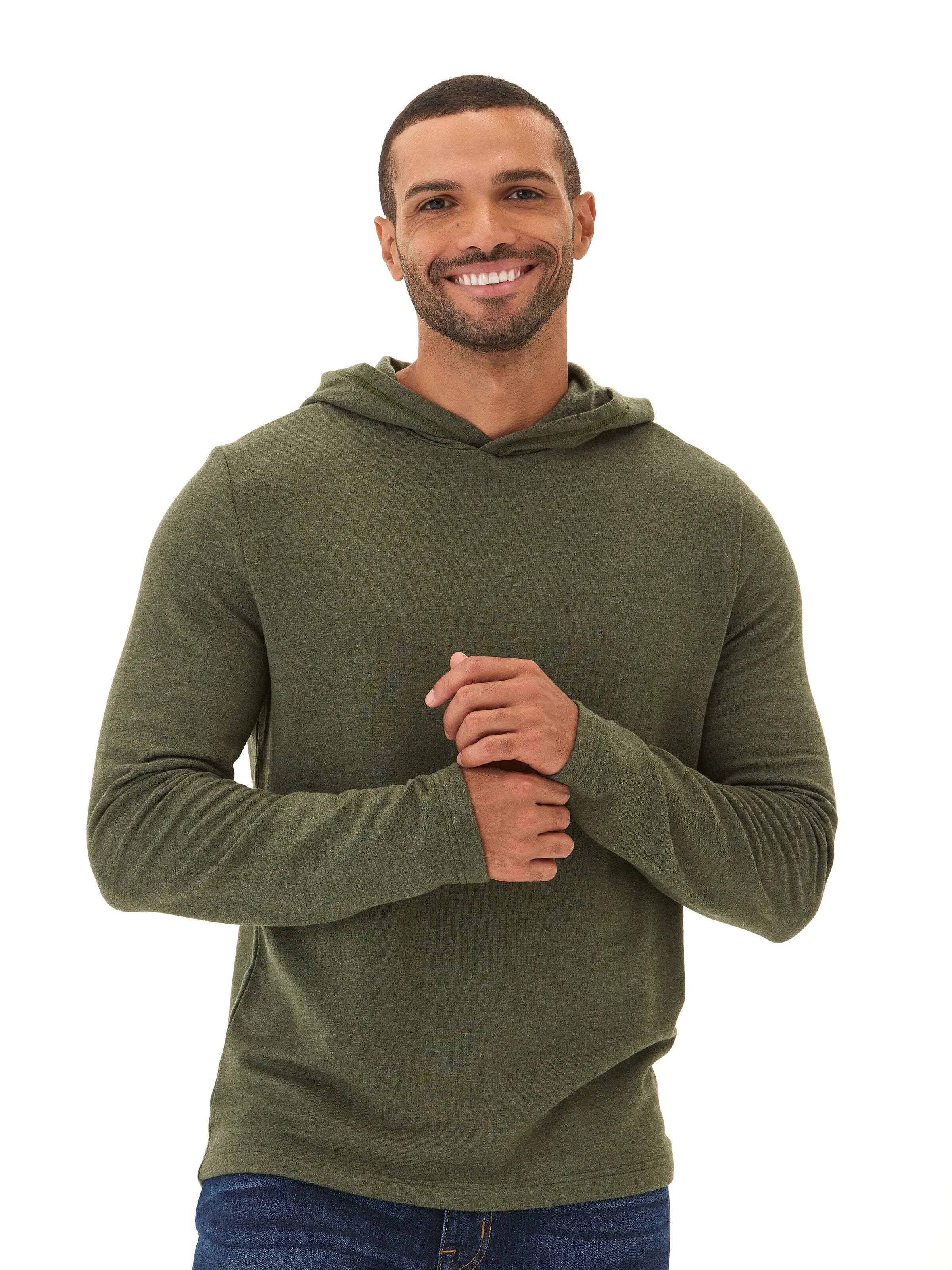 Dex Feather Fleece Pullover Hoodie Heat Retention