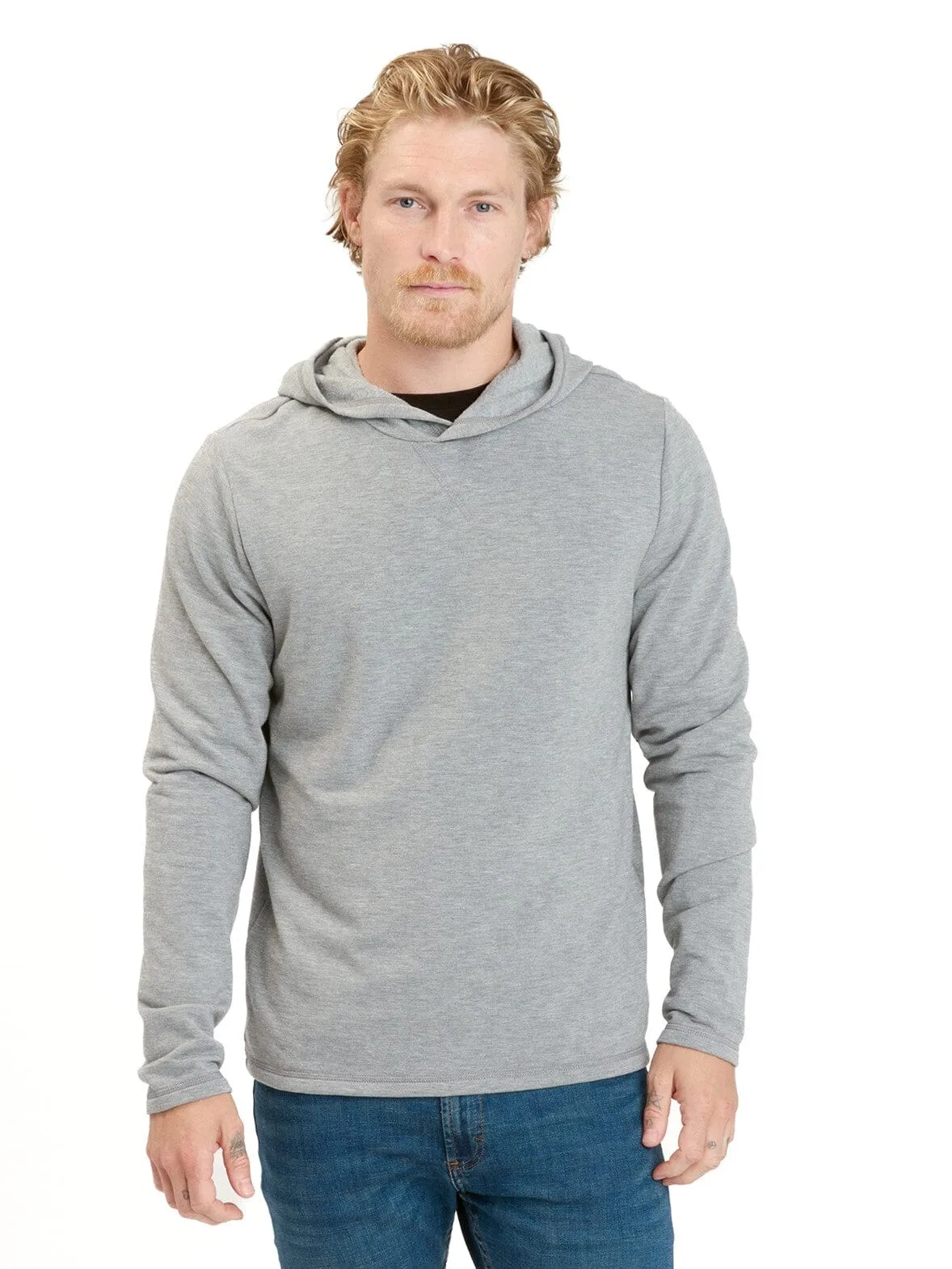 Removable Hood Fleece Lined Dex Feather Fleece Pullover Hoodie