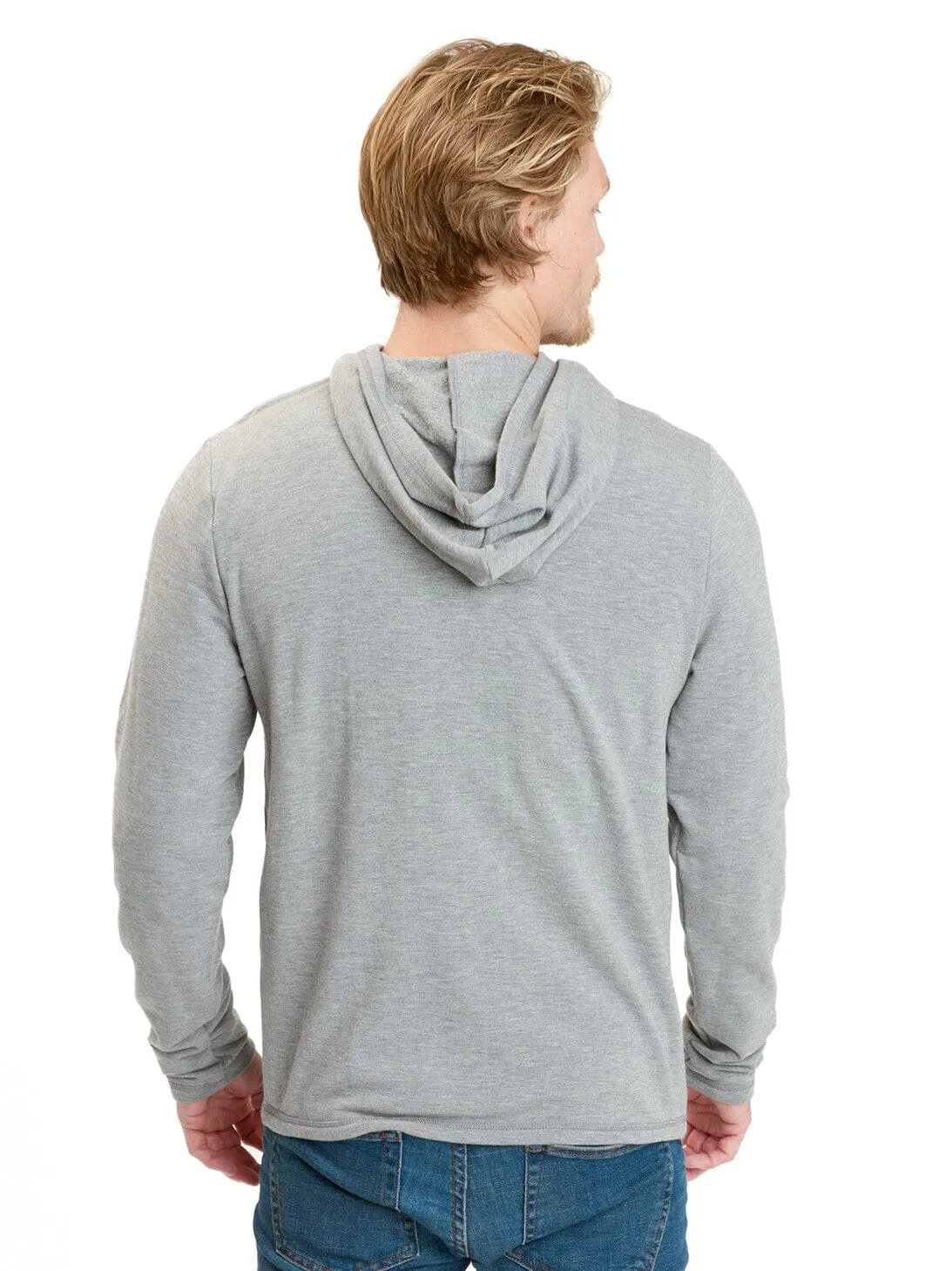 Dex Feather Fleece Pullover Hoodie DoubleStitchSeams Warm Layer Option