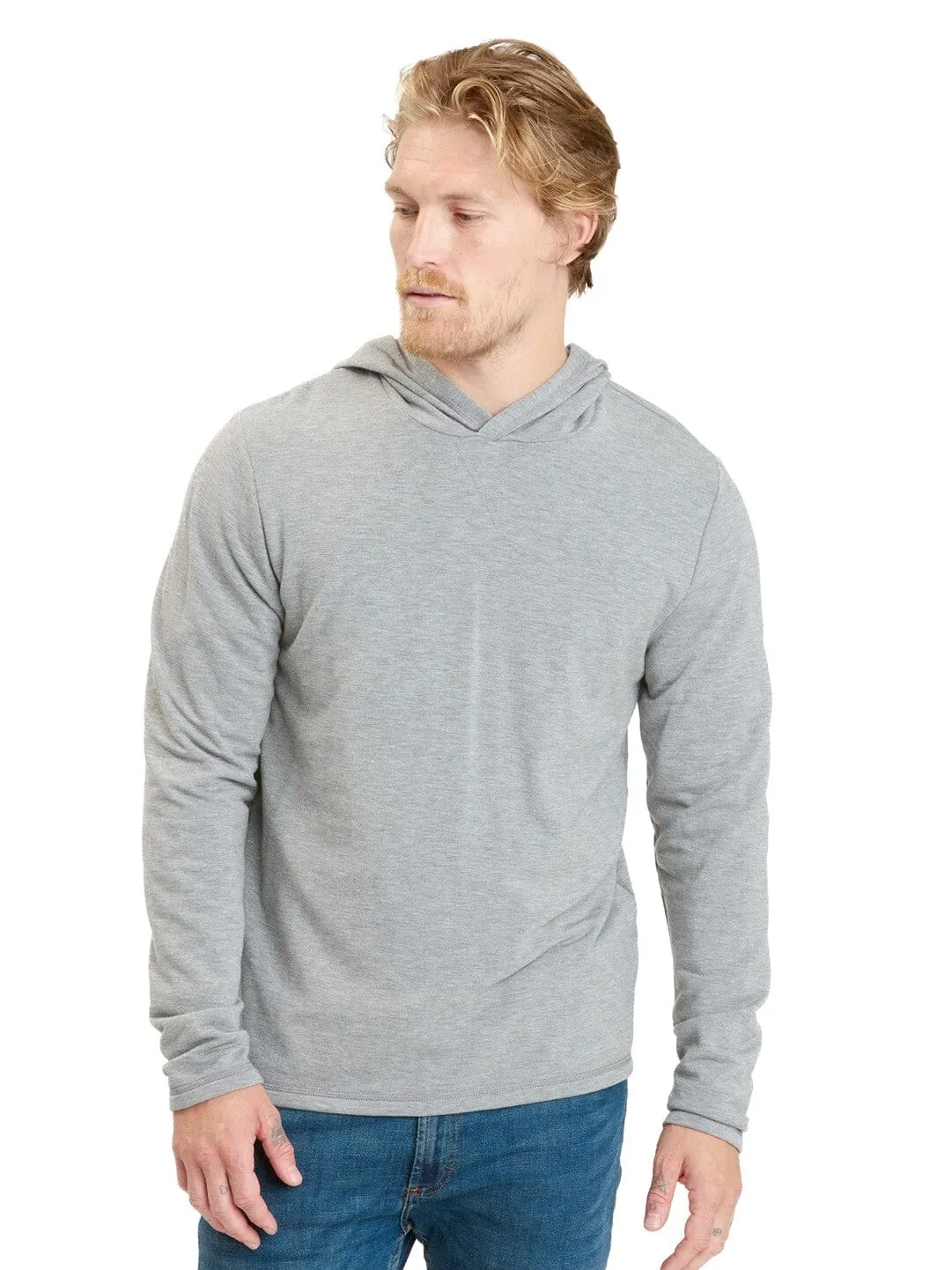 Non Restrictive Tailoring Very Cold Dex Feather Fleece Pullover Hoodie