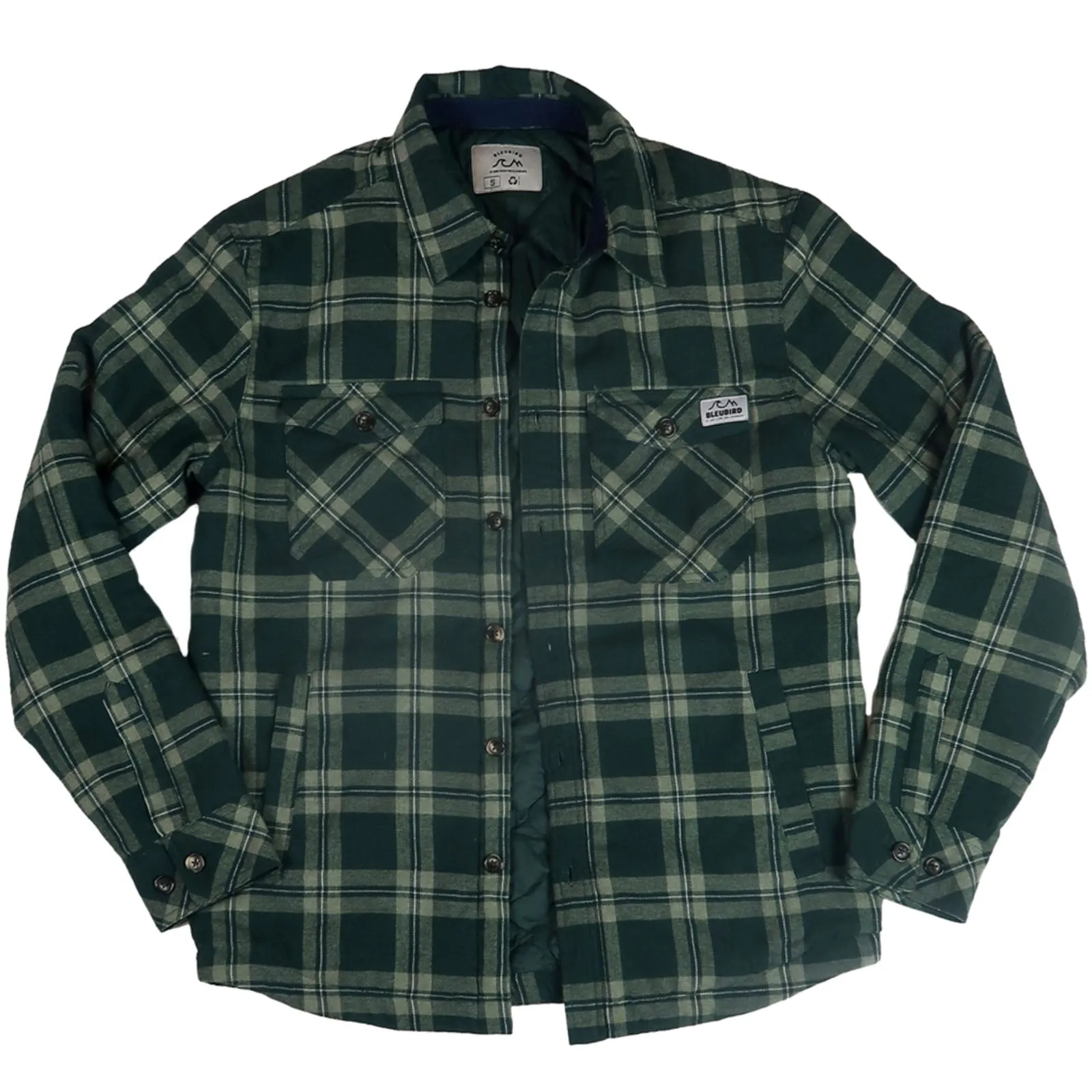 Thermoregulating Fabric Bleubird Unisex Sequoia Checkered Long Sleeve Shirt