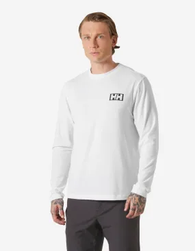 Flatlock Seam Design UVProtective Coating SKOG GRAPHIC LS TEE, White