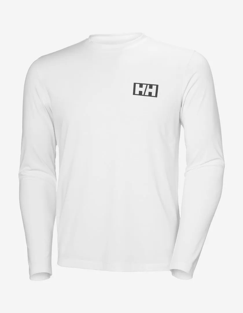 SKOG GRAPHIC LS TEE, White RelaxedFit Reinforced Seam Technique