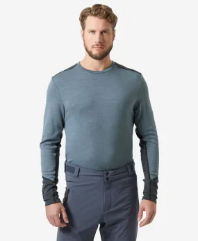 LIFA MERINO MIDWEIGHT CREW, Washed Navy DropShoulderConstruction