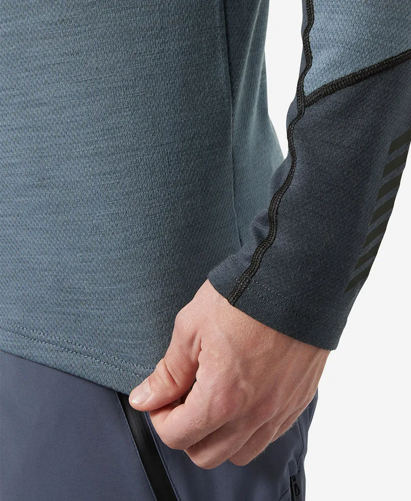 LIFA MERINO MIDWEIGHT CREW, Washed Navy SoftKnit UV Protective Layer