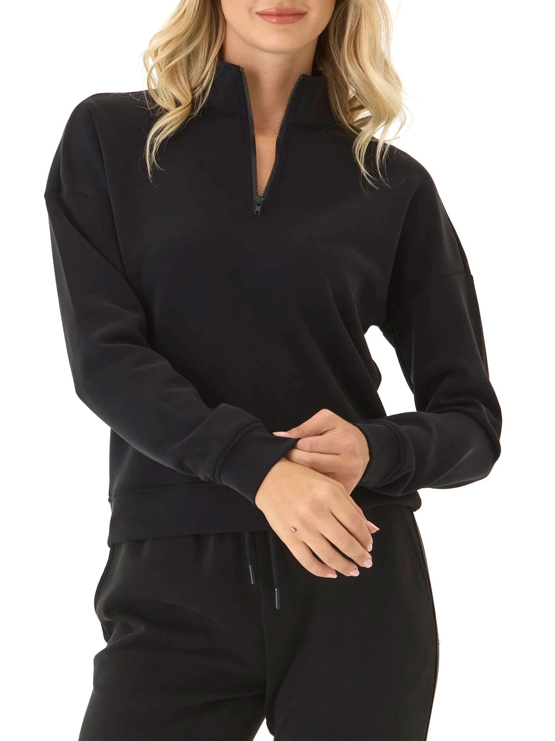 Softshell Coating Clean Silhouette Drea Modal 1/4-Zip Jacket