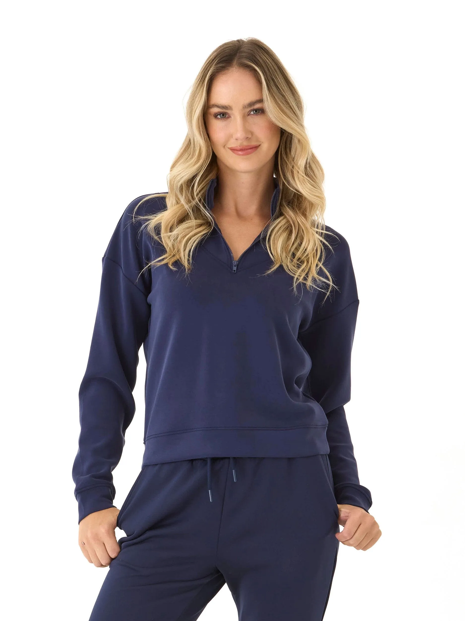 Drea Modal 1/4-Zip Jacket Noise Reducing Hardware