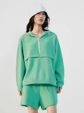 Timeless Layering Comfy chic Drop Shoulder Hooded Sweatshirt