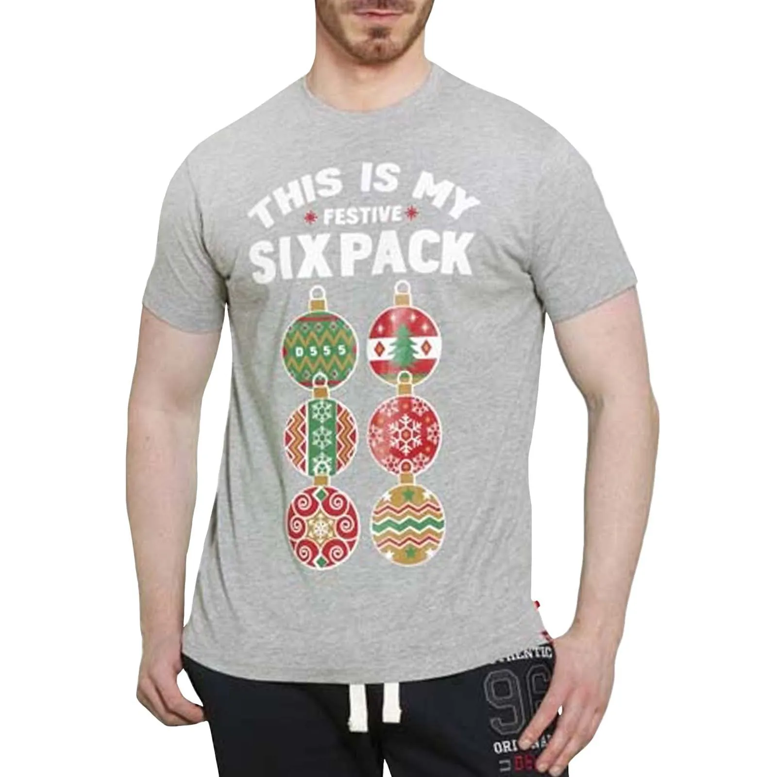 Duke D555 Dasher Christmas T-shirt - Grey Reinforced Stress Points