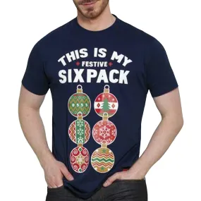 AntiMicrobialLining UV Protective Layer Duke D555 Dasher Christmas T-shirt - Navy