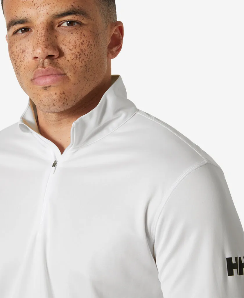 HH TECH 1/2 ZIP 2.0, White TaglessLabel Simple Style