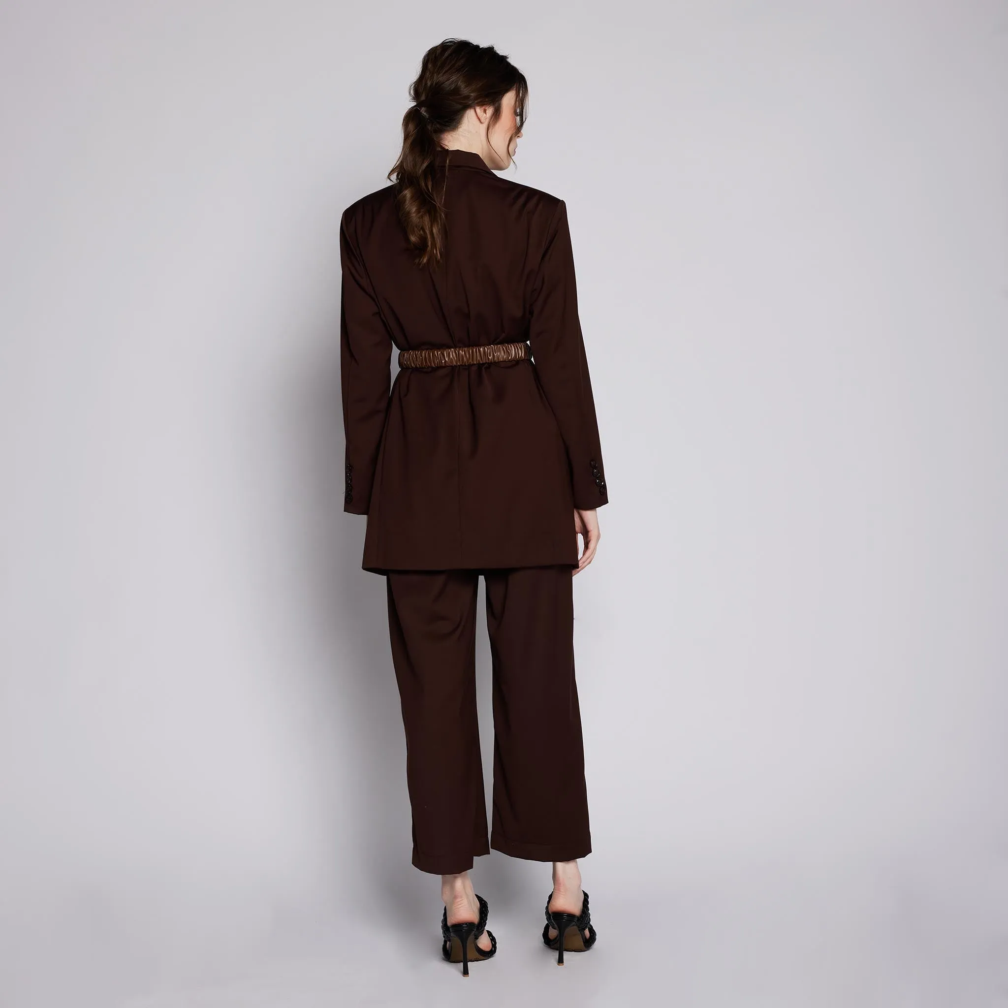 Work Ready Lightweight Textured Spring Mood Brunch Outfit Formal Durban Trouser