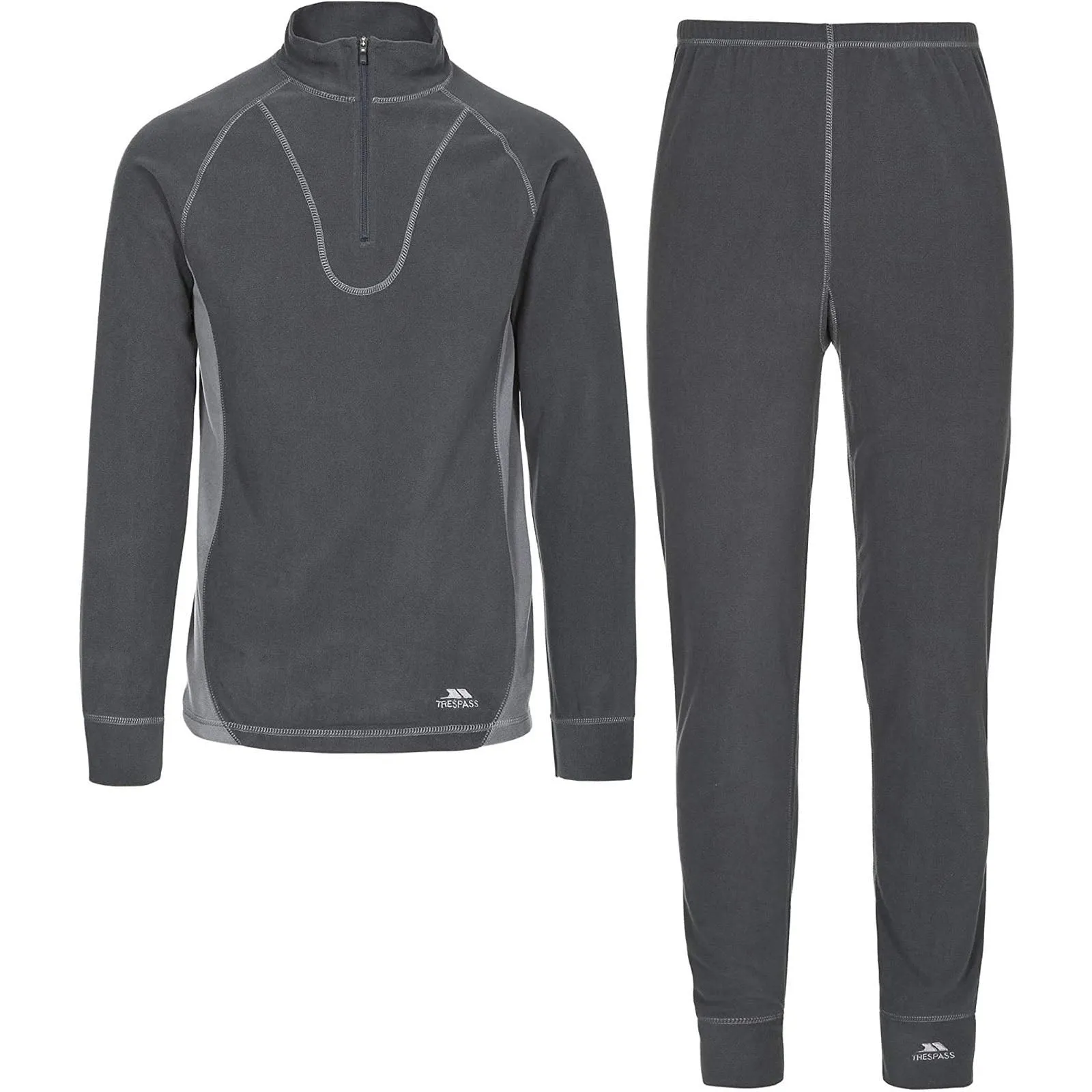 Trespass Adults Thriller Thermal Base Layer Set Recyclable Fabric Blend