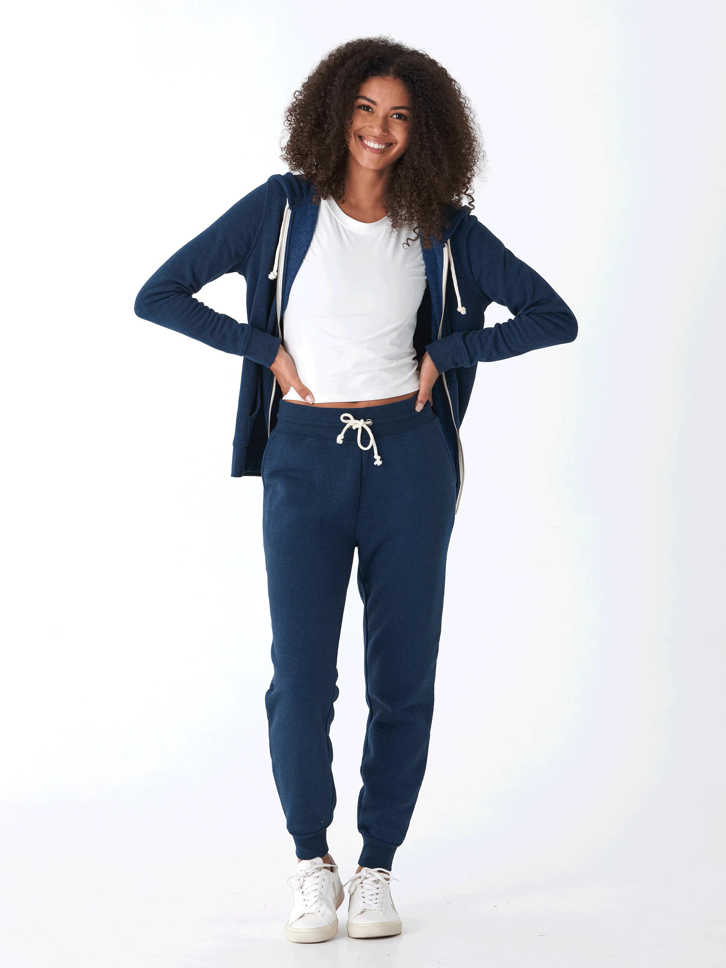 Elegant Evening HiddenPockets Triblend Zip Hoodie