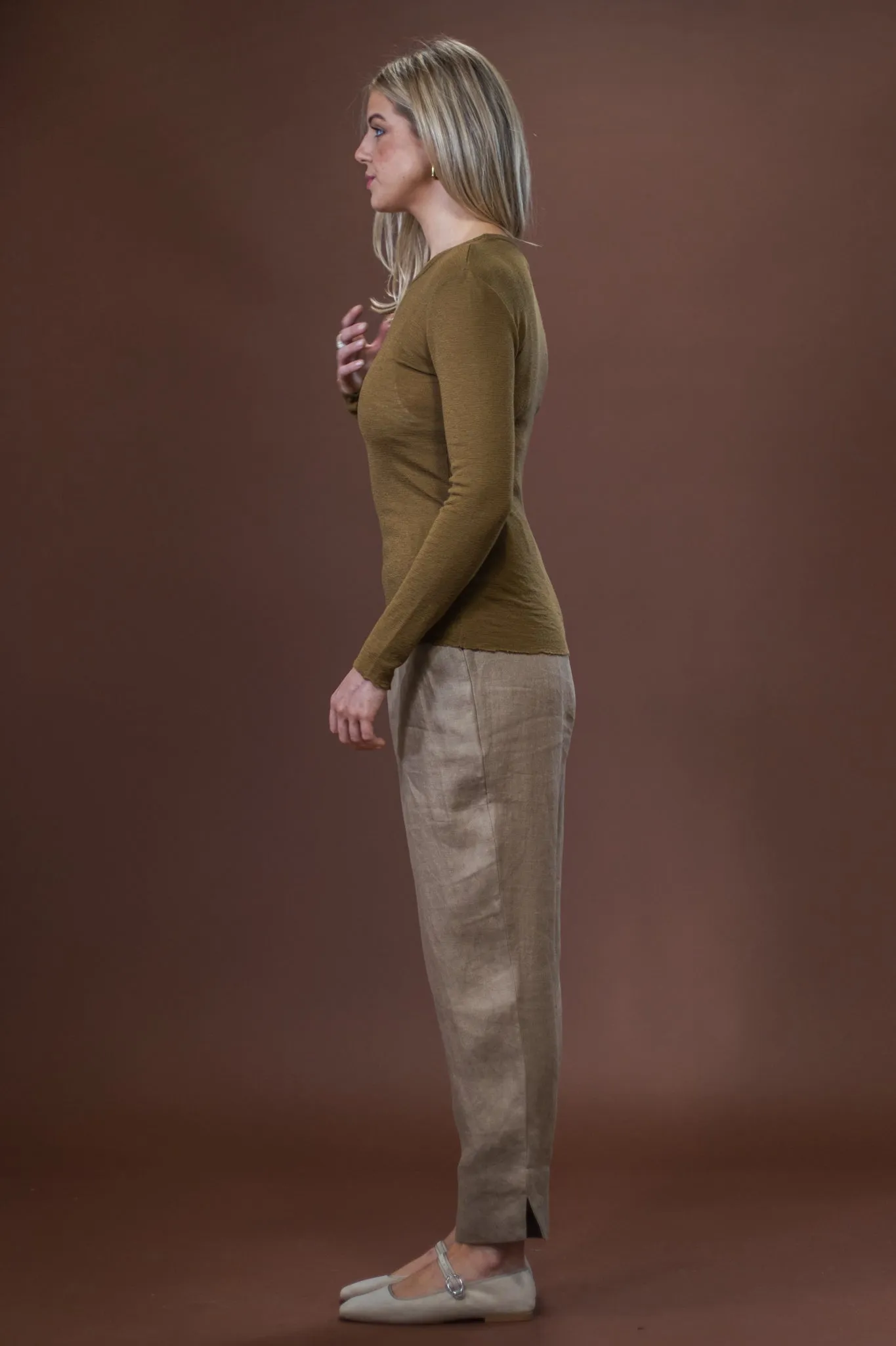 Merino Crew Neck | Bronze Light Comfort