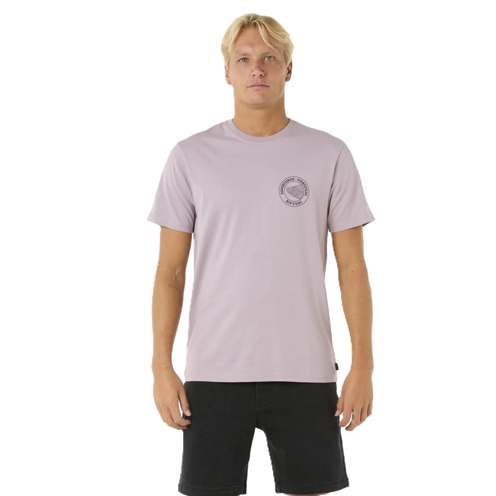 Casual Pullover BondedHemline Rip Curl Mens Desti Animals Short Sleeve T-Shirt