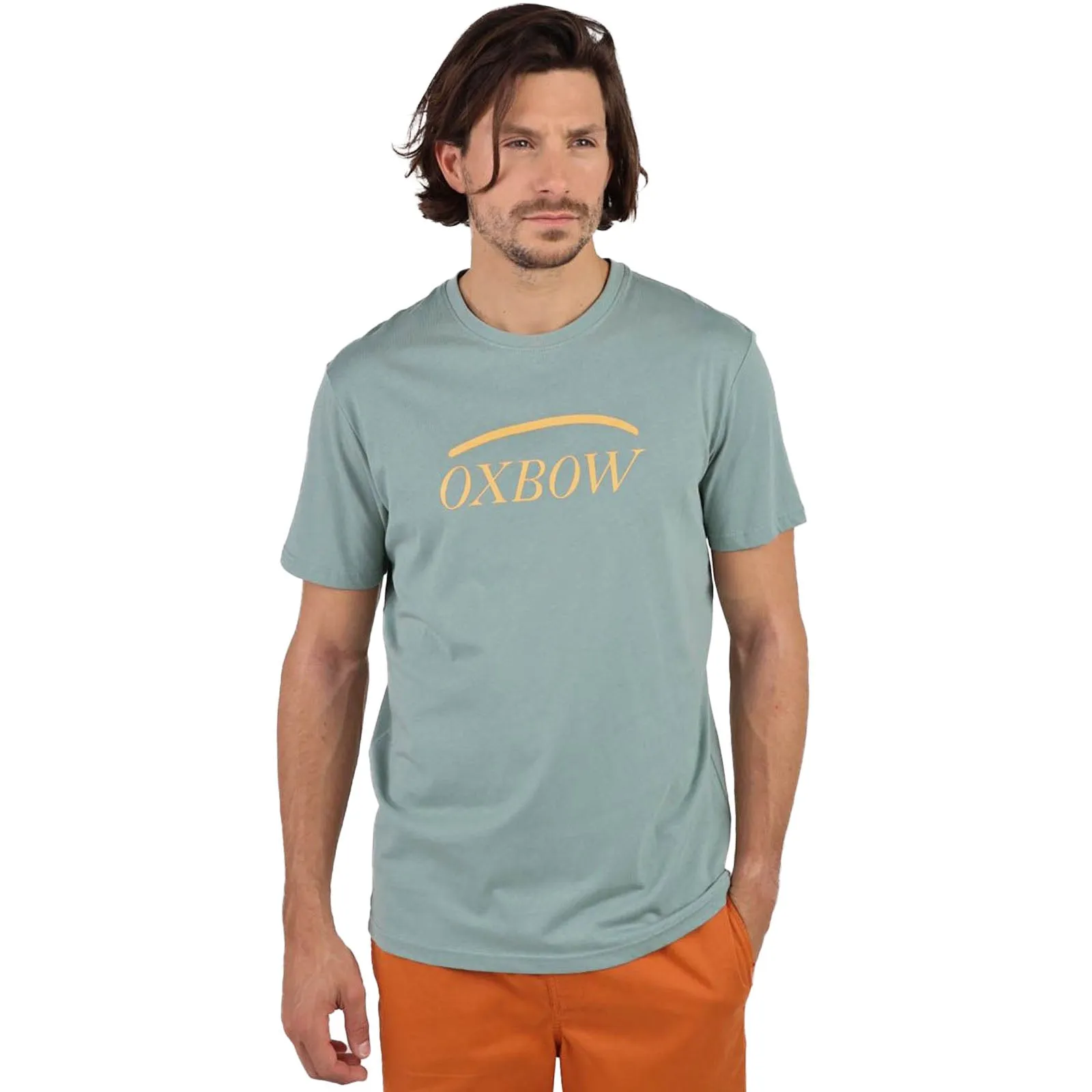 MultiPocket Design OXBOW Mens Talai Short Sleeve T Shirt - Iguane