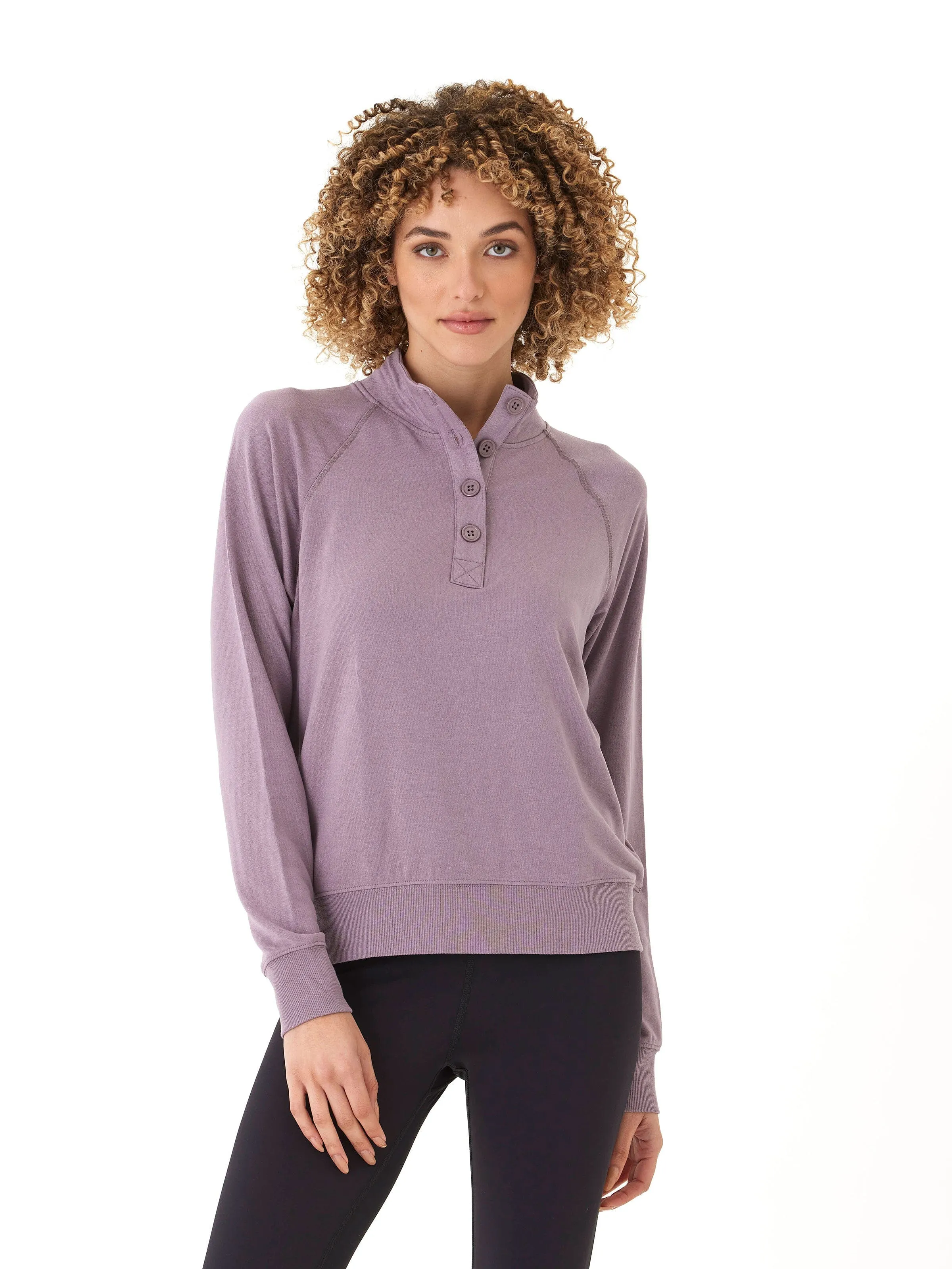 Temperature Regulating Membrane Light Pack Option Candace Modal Terry Raglan Pullover
