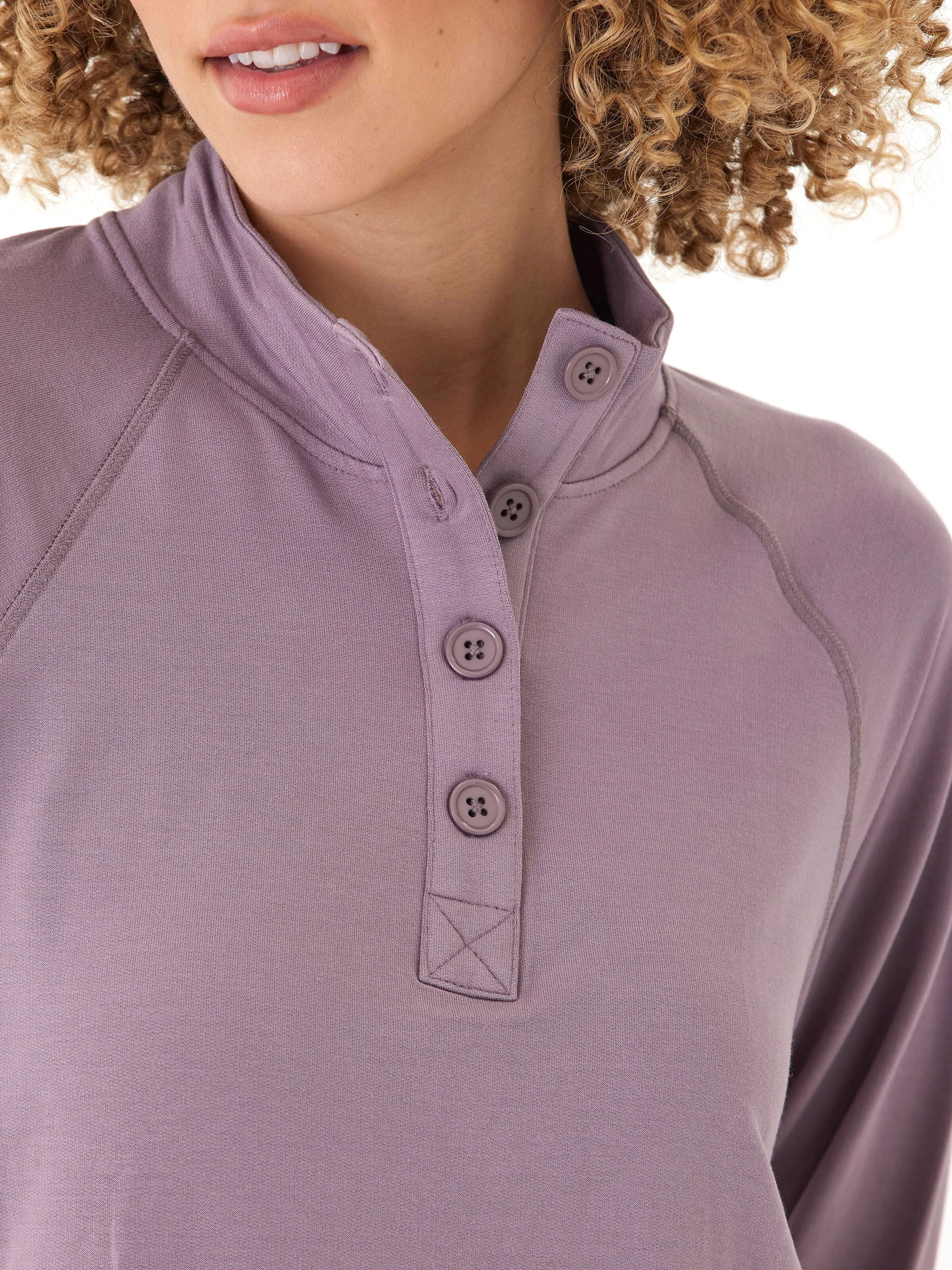 Recycled Material Blend Candace Modal Terry Raglan Pullover