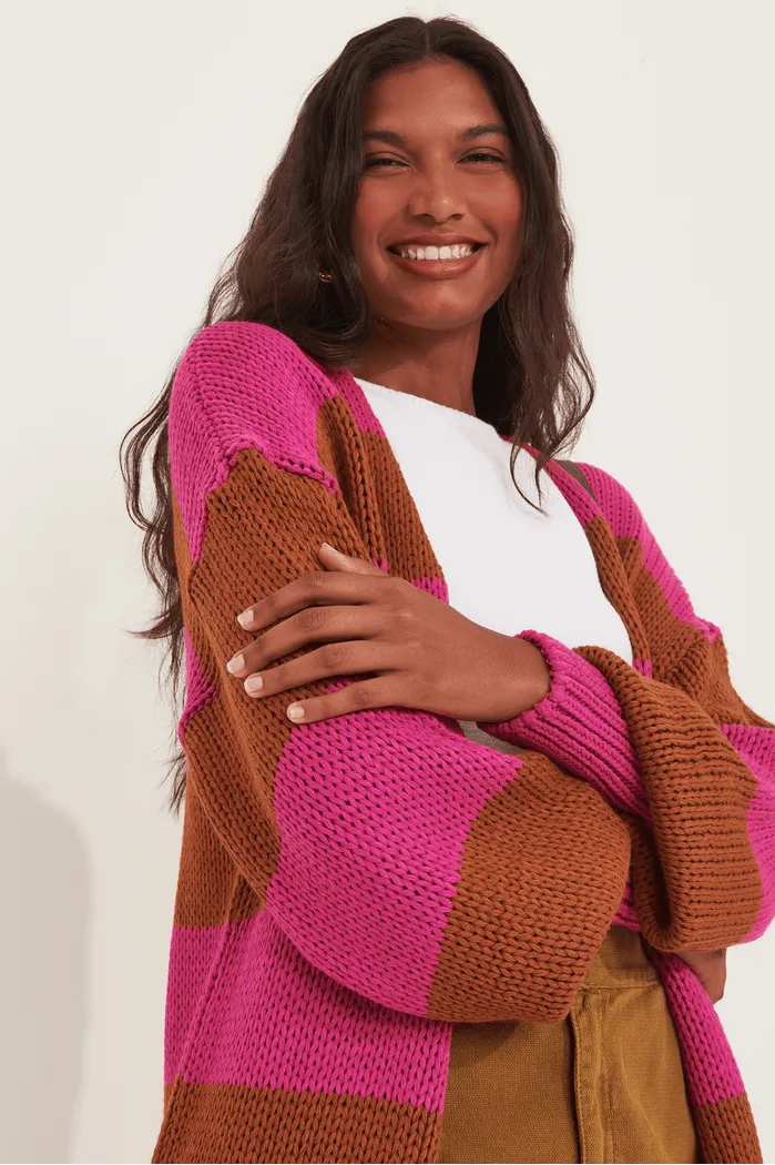 MARIA STRIPE KNIT Eco Conscious Dye Process