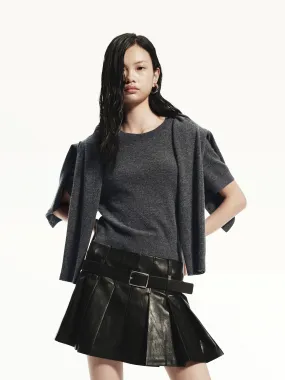 Warm & Soft Short Sleeve Wool Top