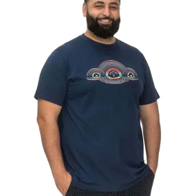 D555 Mens Cheltenham Big & Tall Graphic Short Sleeve T-Shirt BoxyCrop