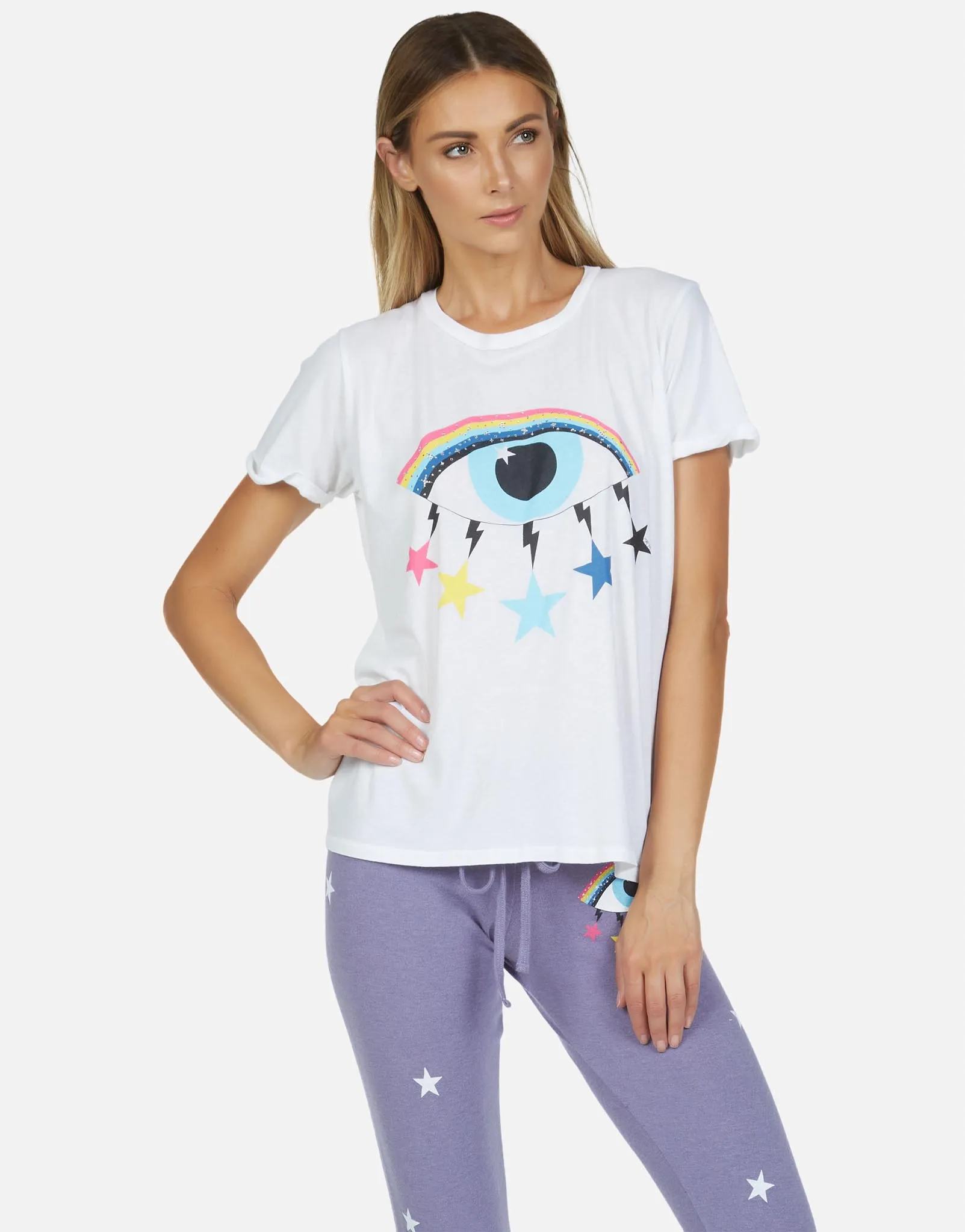 Drip Dry Fabric Edda Cosmic Rainbow Eye