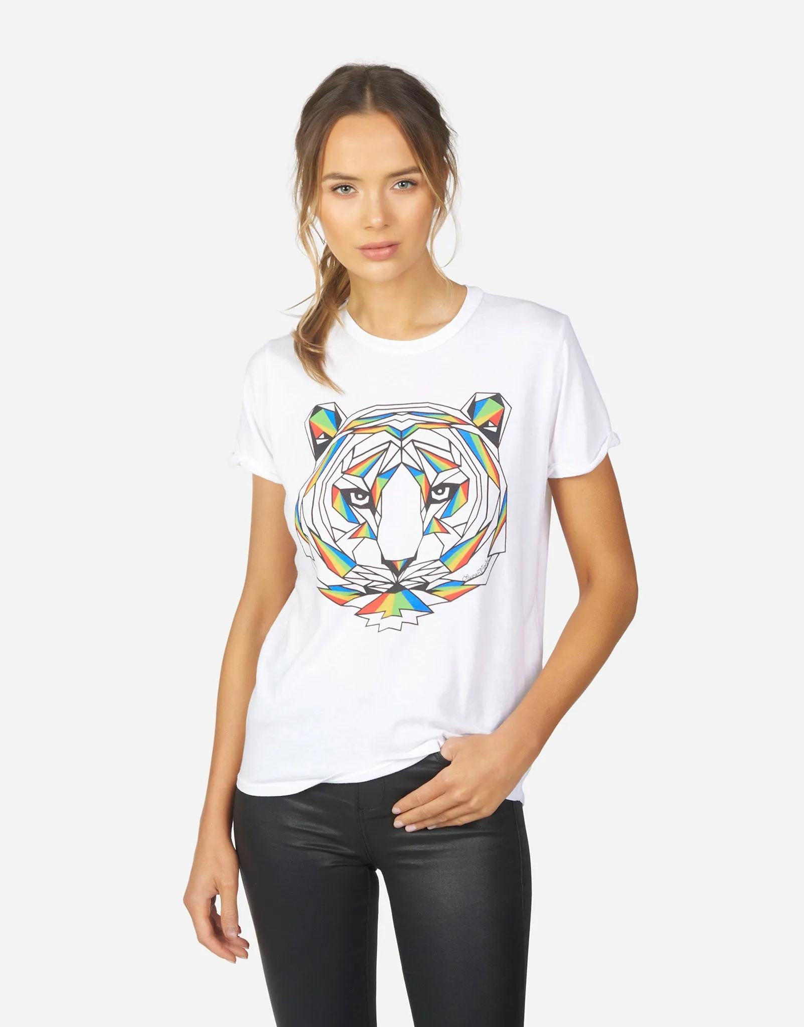 Outdoor Smart Ribbed Collar Trim Edda Geo Tiger