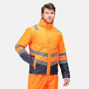 Regatta Professional Mens Pro HI-VIS Parka Jacket UltraQuietMaterial Morning Commute Gear