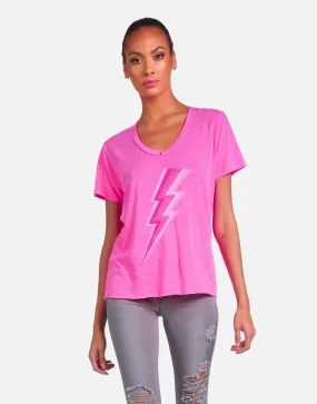 Elegant Summer Casual Elara X Pink Lightning Bolt